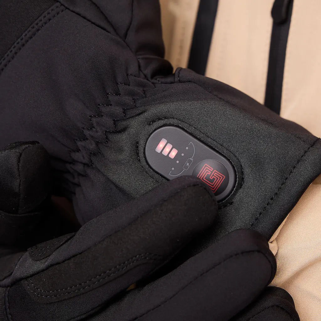 Bouton gants chauffants confort+