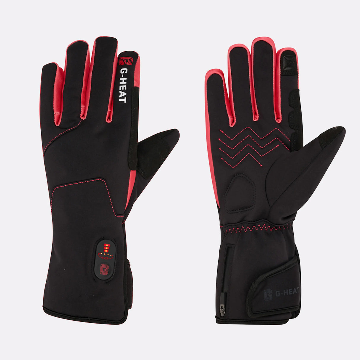 Gants vélo ACTIVE chauffant G-Heat de face et de dos