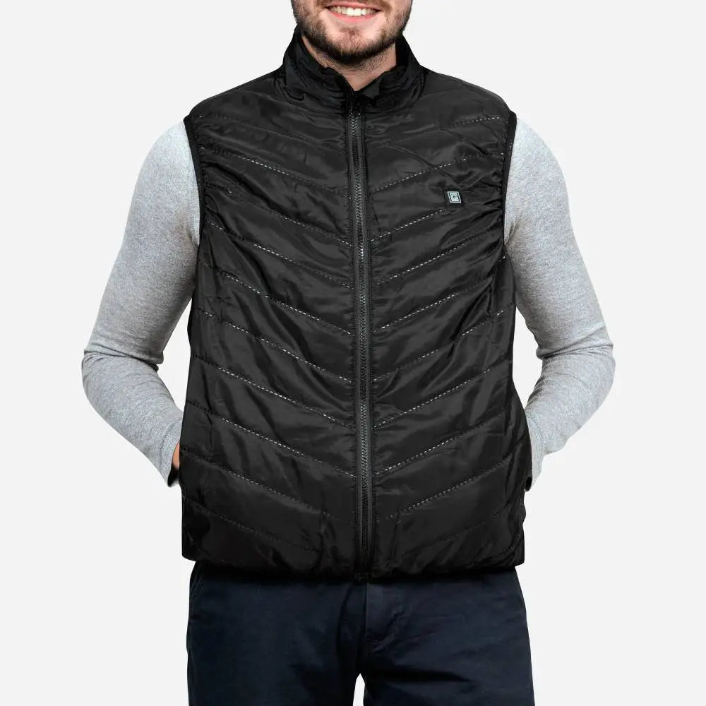 Veste sans manche chauffante G-Heat portée de face
