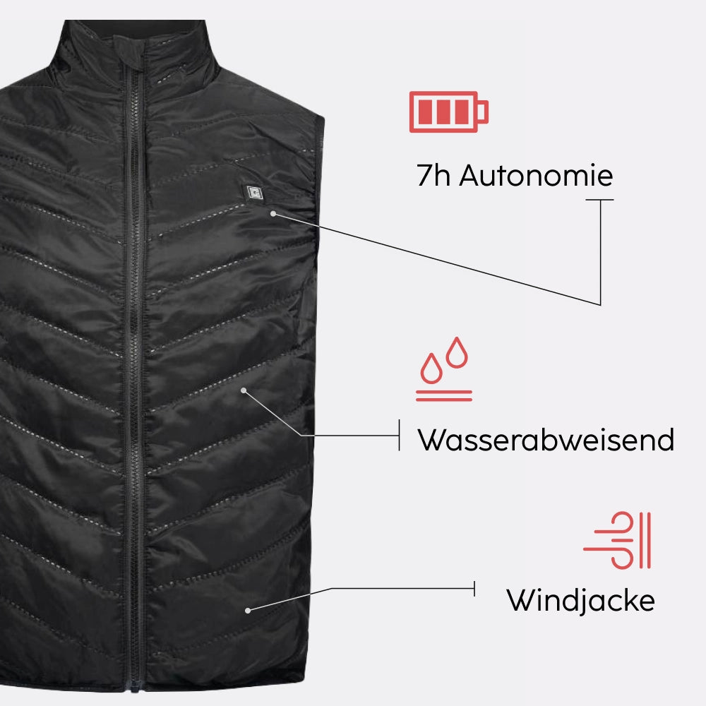 Veste chauffante sans manches atouts produit G-heat