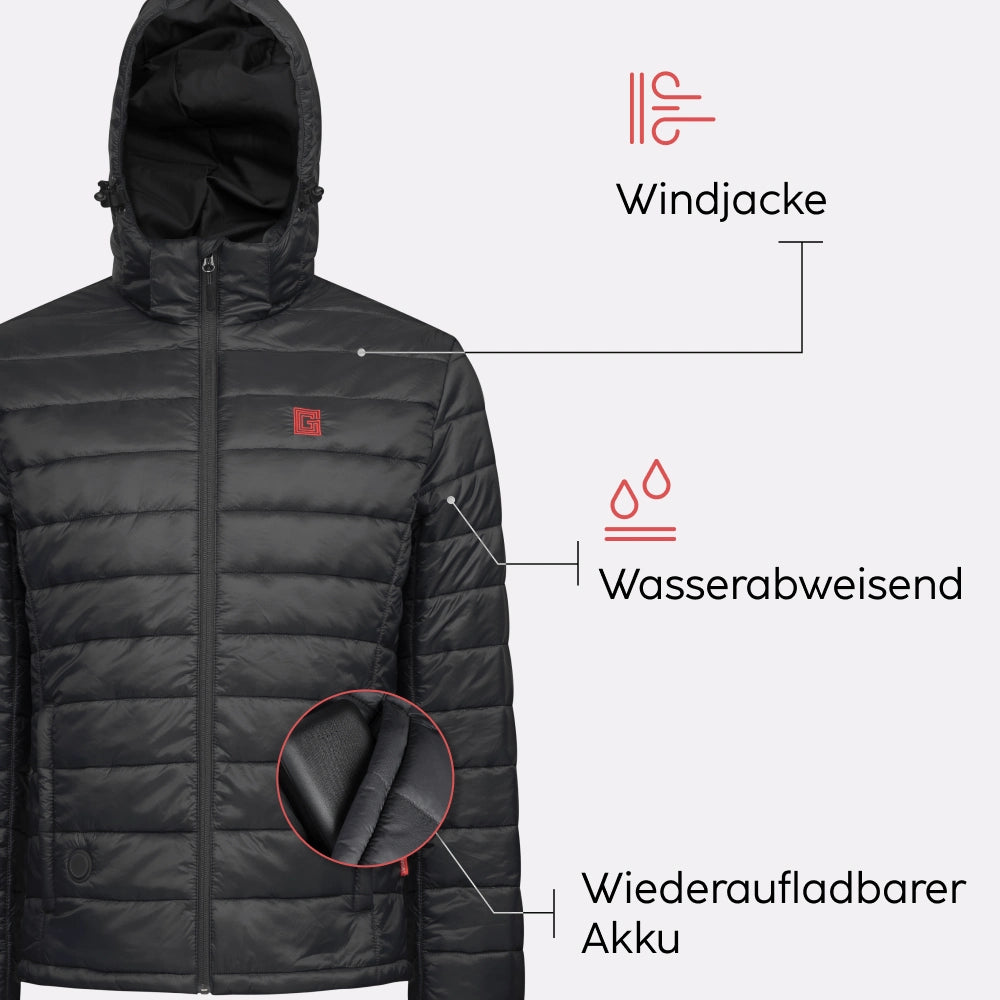 Doudoune chauffante atouts produit G-heat