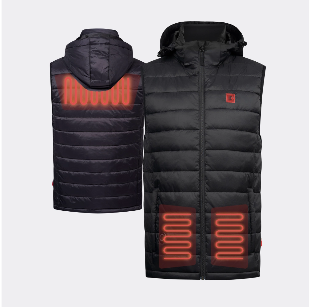 Doudoune sans manche zone de chauffe