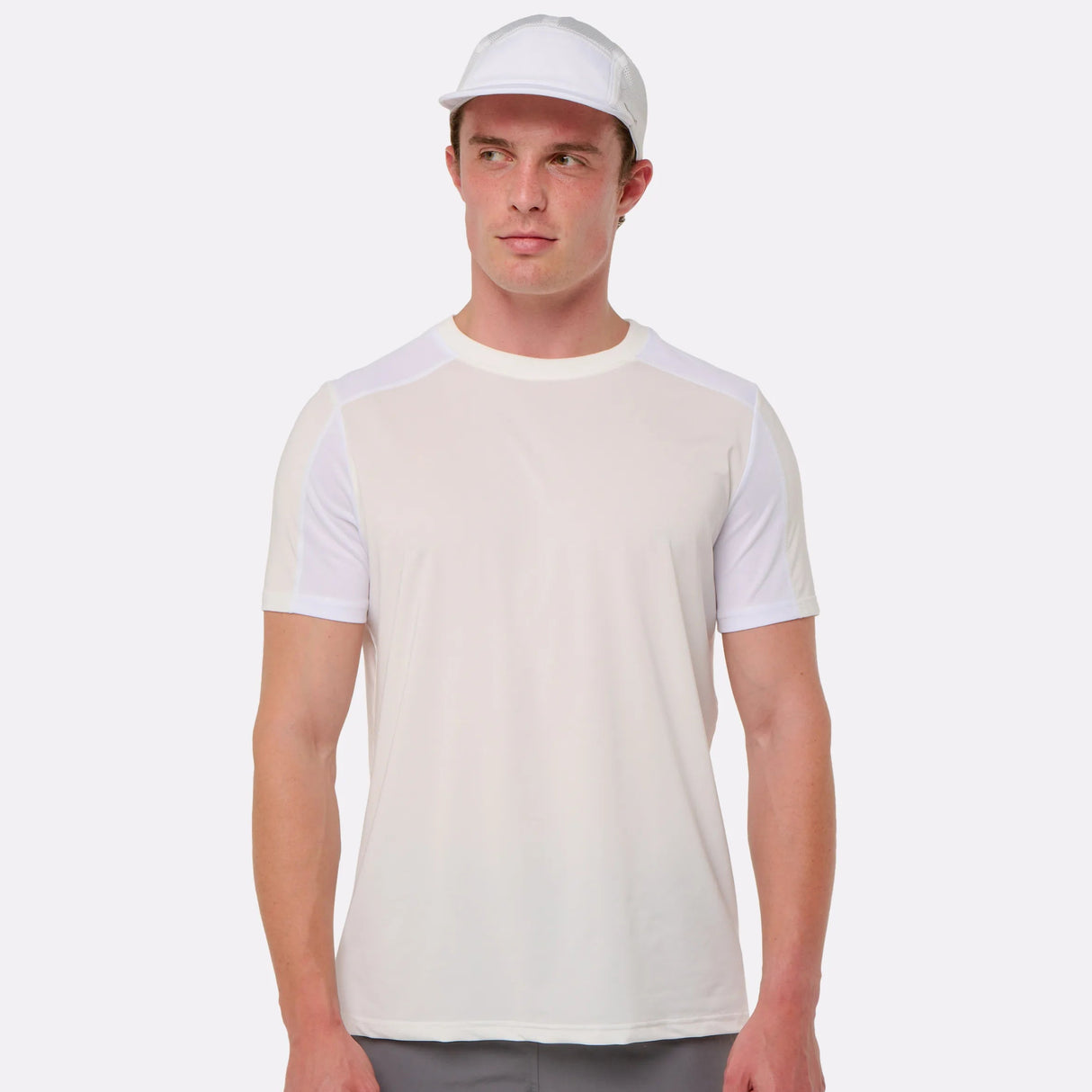 T-shirt sport rafraîchissant homme blanc