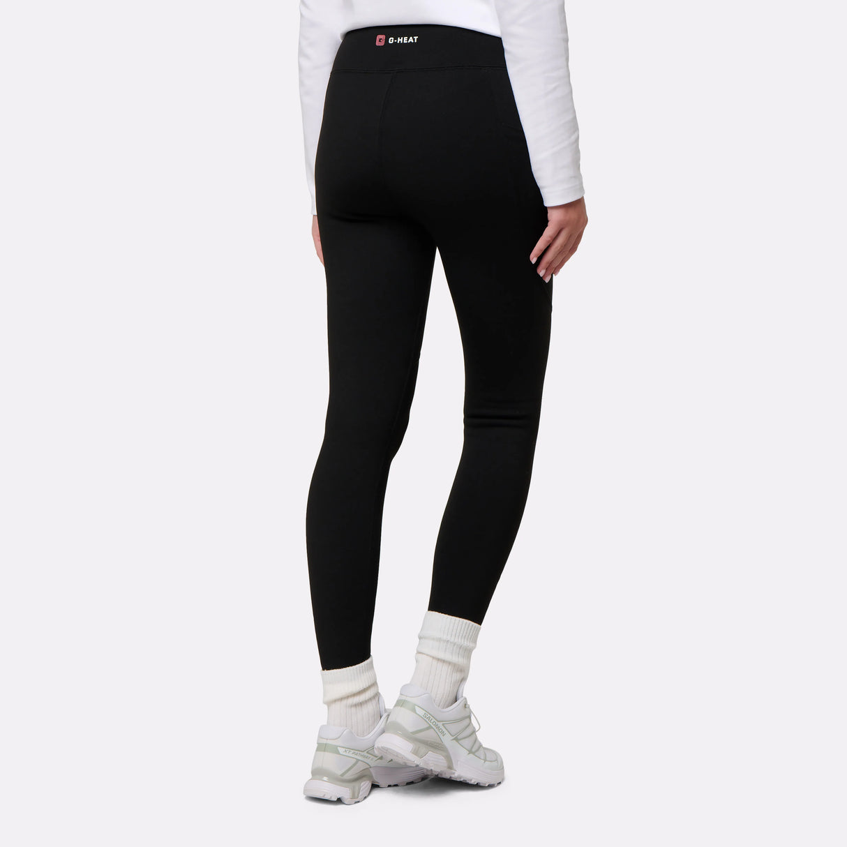 Legging polaire femme non chauffant de dos
