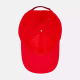 Casquette rafraichissante rouge vue dessus