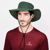 Chapeau rafraîchissant kaki porté G Heat