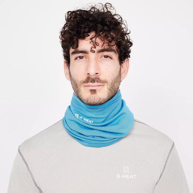 Tour de cou rafraichissant bleu