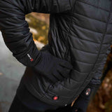 Zoom doudoune chauffante homme noire extrawarm HV20 G-HEAT