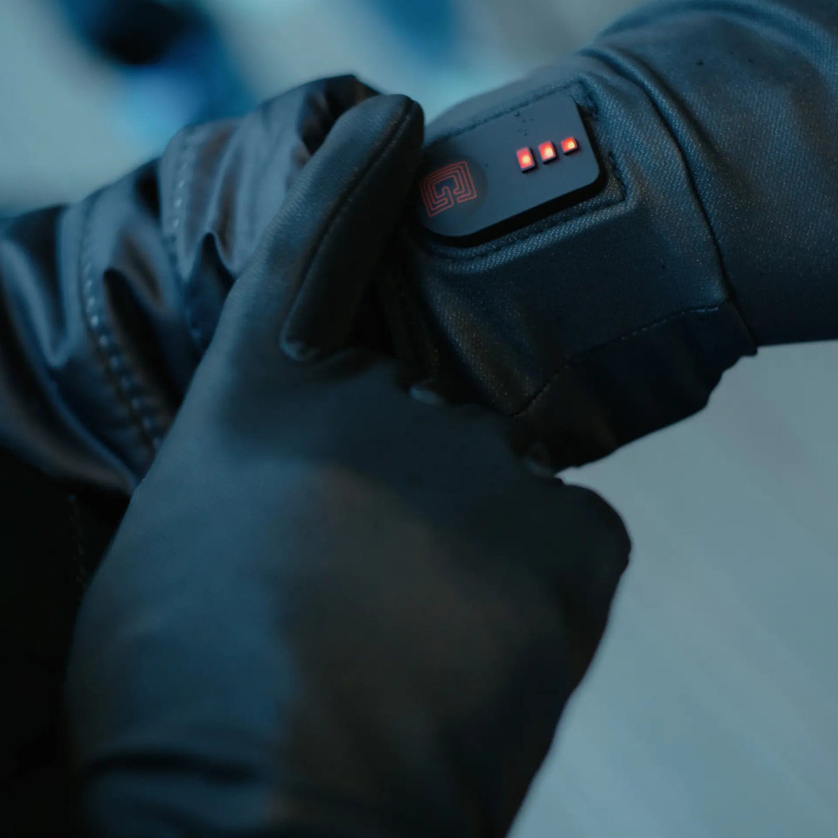 Gants city bouton de chauffe