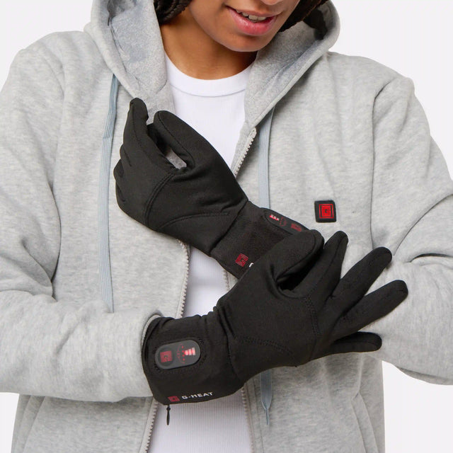 Gants light chauffants porté femme