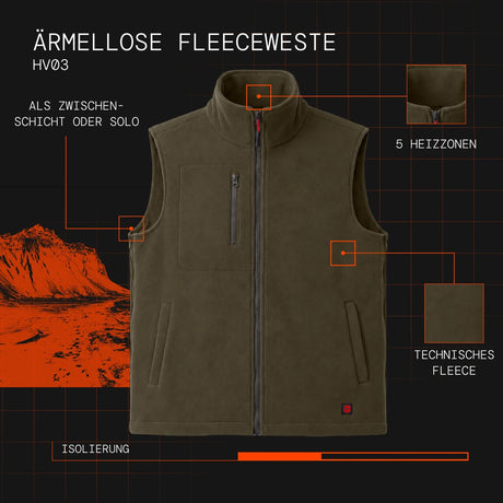 gilet polaire sans manches chauffante visuel atout de
