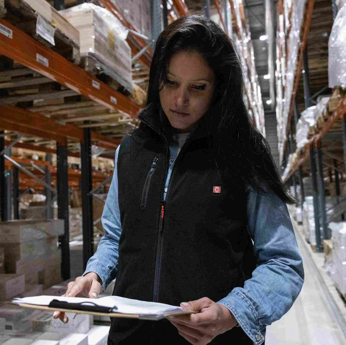 Polaire sans manche femme