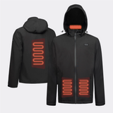 Veste chauffante softshell zones de chauffe