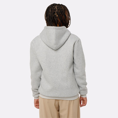 Hoodie chauffant zippé gris G-Heat de dos