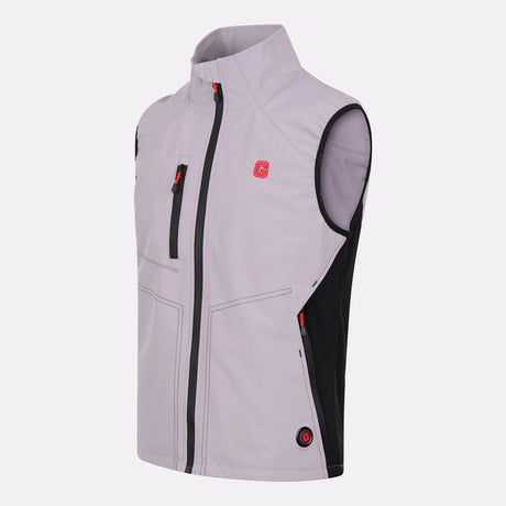Gilet chauffant sport Homme gris