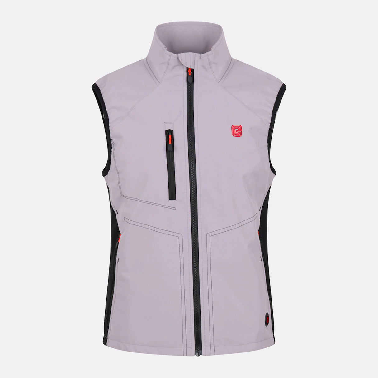 Gilet chauffant sport Homme gris