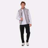Gilet chauffant sport Homme porté ouverte