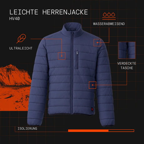 Veste light homme chauffante visuel atout de