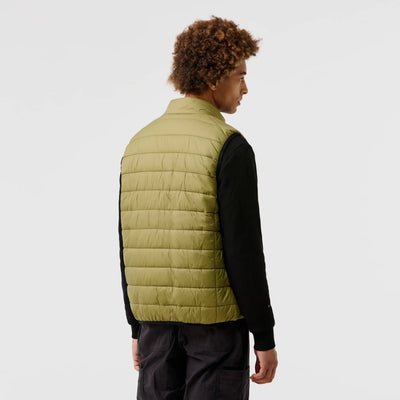Gilet sans manches light homme chauffant vert de dos
