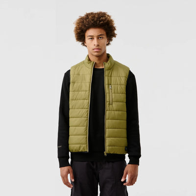Gilet sans manches light homme chauffant vert