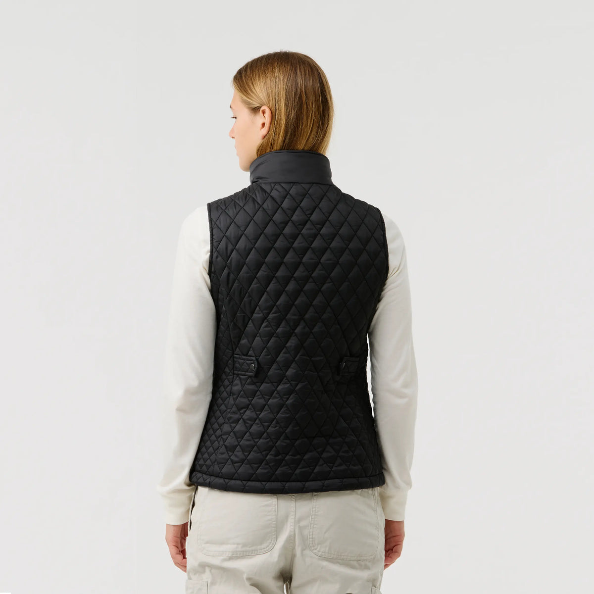 Gilet équitation femme chauffant de dos
