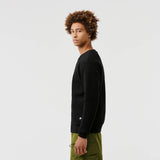 Sweat crew chauffant porté profil