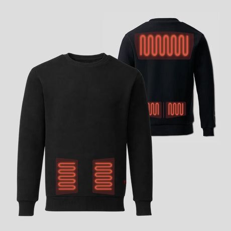 Sweat crew chauffant zone de chauffe
