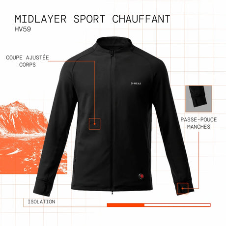 Midlayer Sport chauffant visuel atout fr