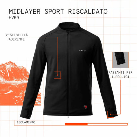 Midlayer Sport chauffant visuel atout it