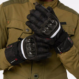 Gants chauffants moto G-Heat porté