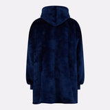 Pull plaid navy homme G-Heat de dos