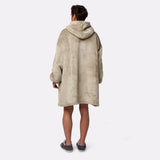 Pull plaid beige homme G-Heat de dos