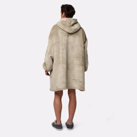 Pull plaid beige homme G-Heat de dos