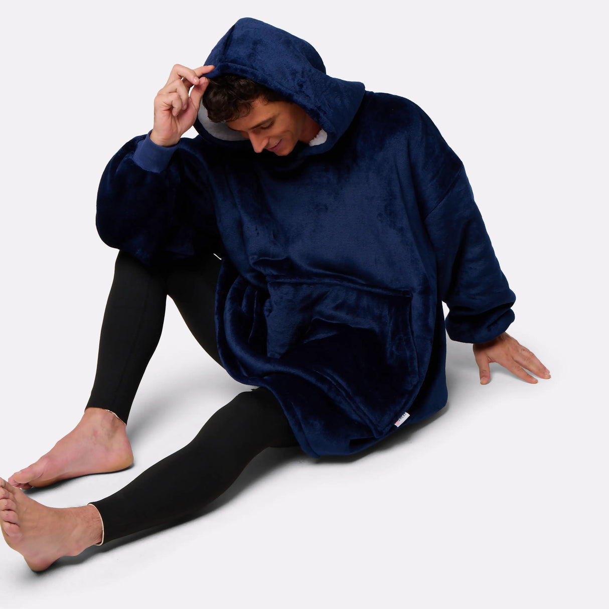 Pull plaid navy homme G-Heat