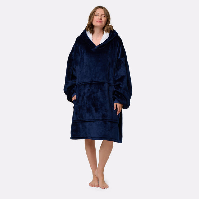 Pull plaid navy femme G-Heat