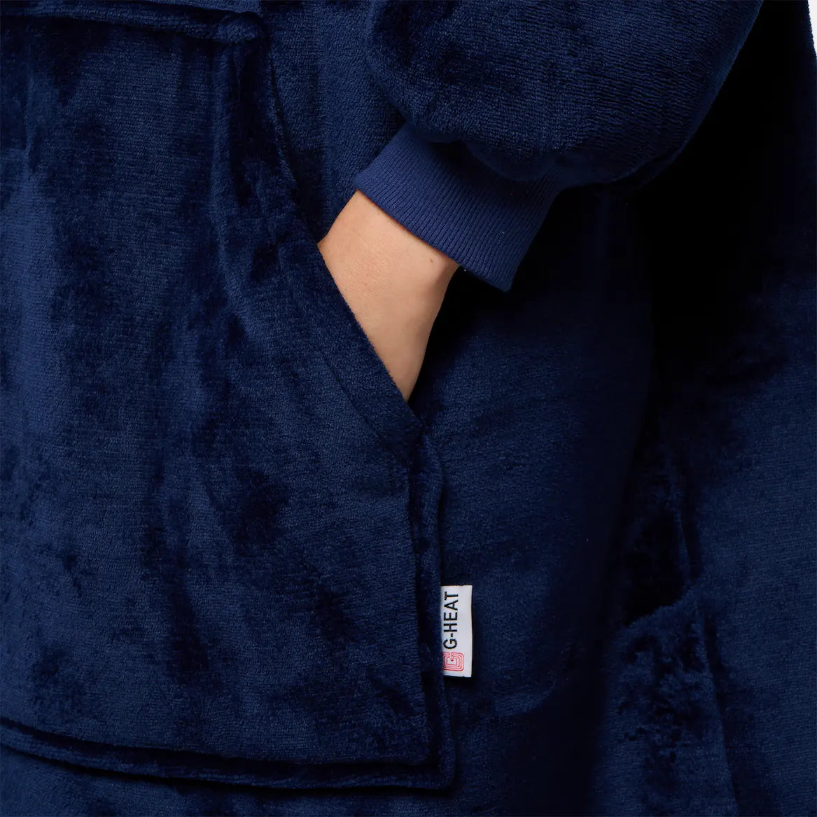 Pull plaid navy femme G-Heat