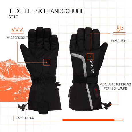 Gants de ski chauffants visuel atout de