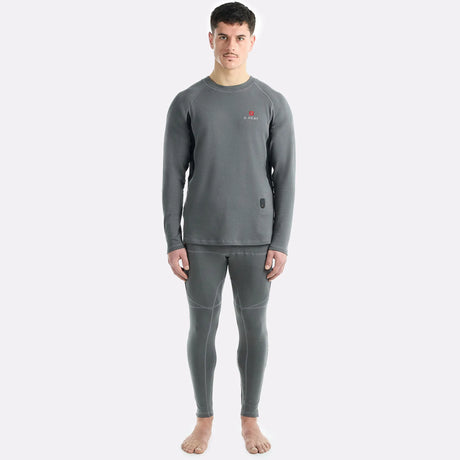 Sous vetement ensemble chauffant TOP et legging COZY G-Heat gris homme