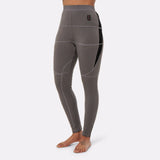 Sous vêtement legging chauffant gris