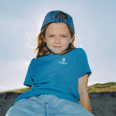 T-shirt rafraîchissant et anti UV enfant bleu