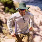 T shirt rafraîchissant G-Heat manches longues trail porté