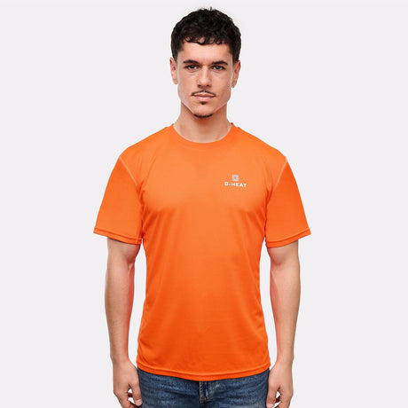 T-shirt rafraîchissant homme orange