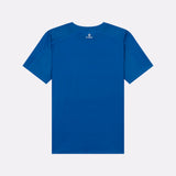 T-shirt sport rafraîchissant homme bleu de dos