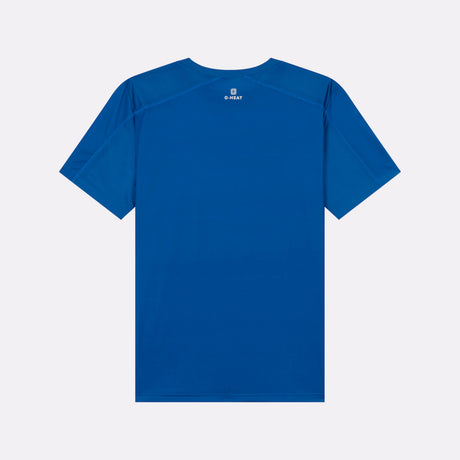 T-shirt sport rafraîchissant homme bleu de dos