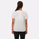 T-shirt sport rafraîchissant blanc femme dos