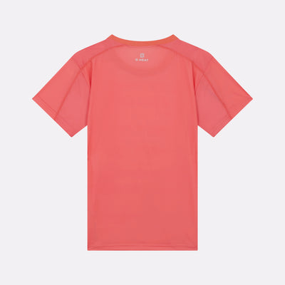 T-shirt sport rafraîchissant corail femme dos