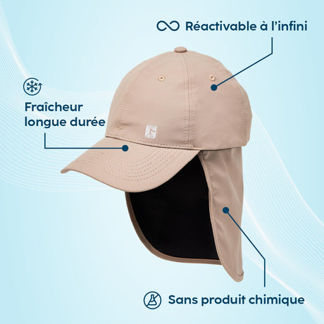 Casquette saharienne rafraîchissante atouts produit